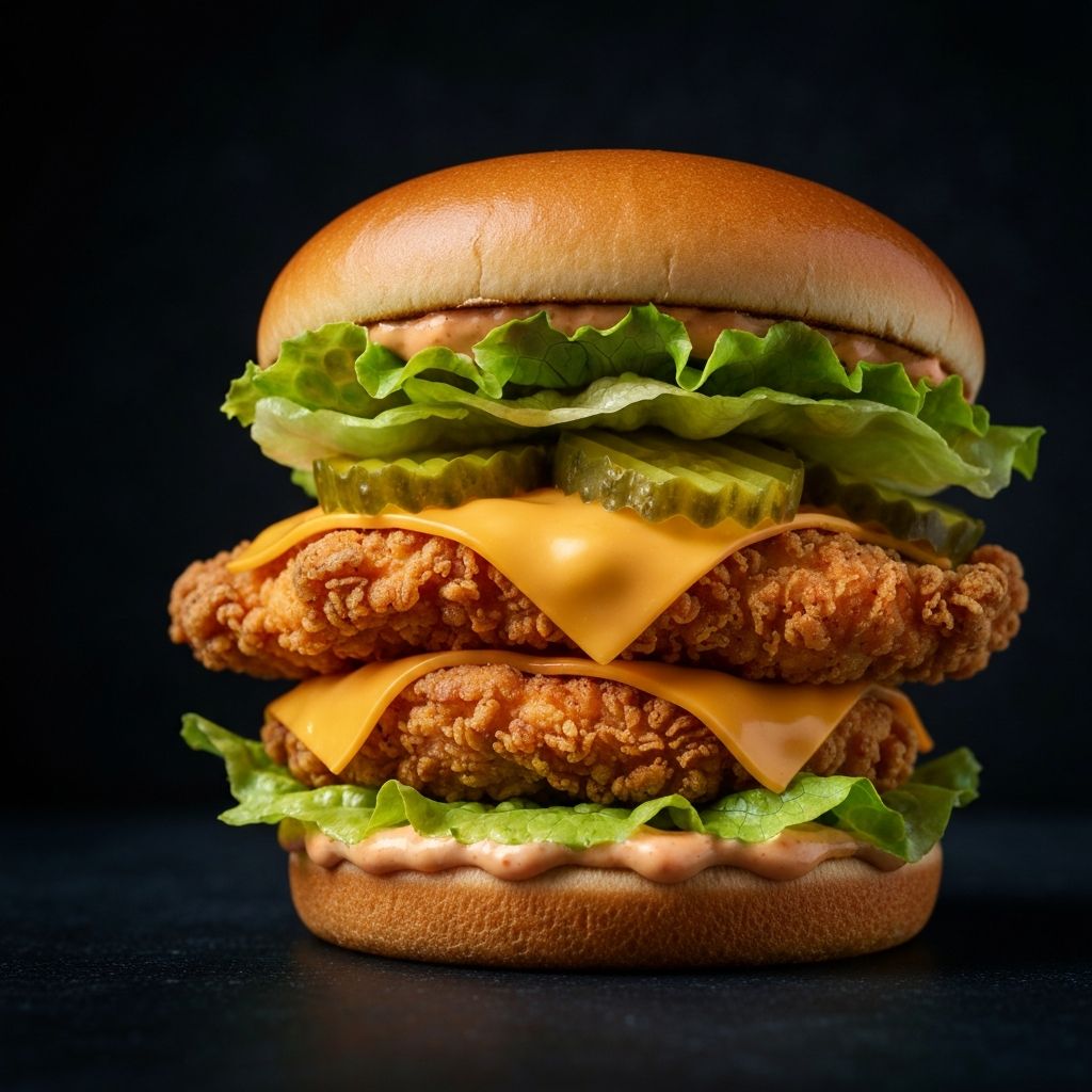 Crispy kuracie burger s chrumkavou kôrkou