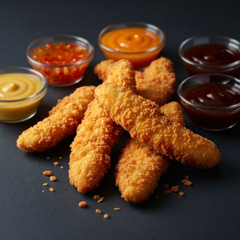 Kuracie strips s dipovacími omáčkami