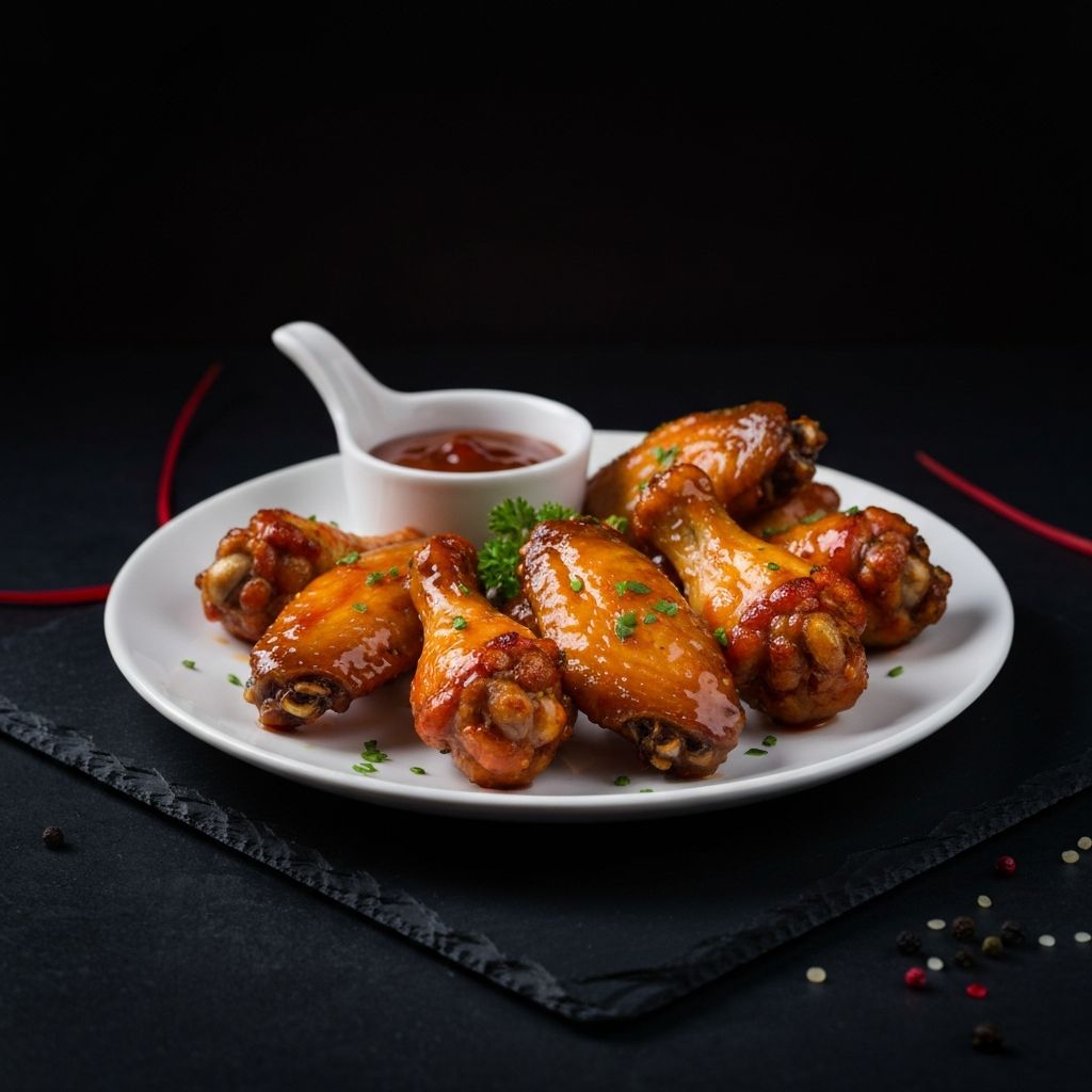 Chrumkavé kuracie krídla s omáčkou